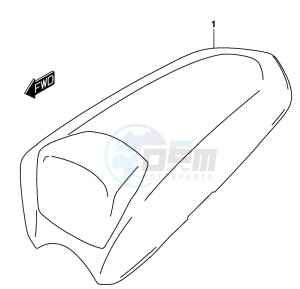 GSX-R125 drawing SEAT TAIL BOX (OPTIONAL)