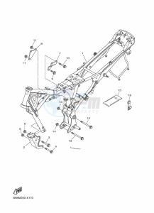 YBR125E YBR 125E (BN9M) drawing FRAME