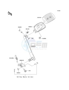 VN 1600A A[VULCAN 1600 CLASSIC] (A1-A3) [VULCAN 1600 CLASSIC] drawing BRAKE PEDAL_TORQUE LINK-- A3- -