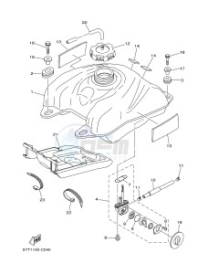 YFM350 YFM35RD RAPTOR 350 (1BSA 1BS9) drawing FUEL TANK