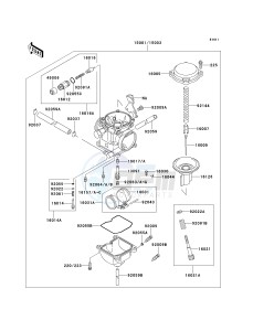 KSF 250 A [MOJAVE 250] (A10-A14) [MOJAVE 250] drawing CARBURETOR