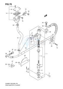 DL650 (E3-E28) V-Strom drawing REAR MASTER CYLINDER (DL650K7 K8 K9 L0)