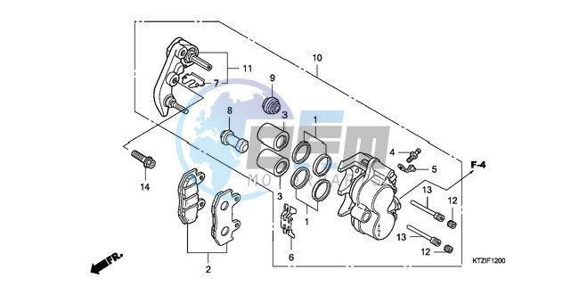 FRONT BRAKE CALIPER