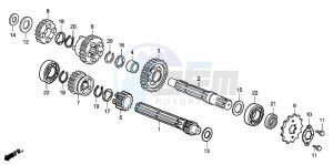 CRF50F drawing TRANSMISSION