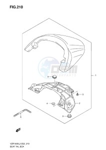 VZR 1800 Z drawing SEAT TAIL BOX L2