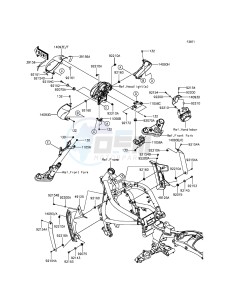 VULCAN S ABS EN650BGF XX (EU ME A(FRICA) drawing Cowling