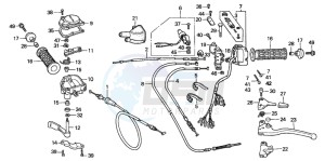 TRX300 FOURTRAX 300 drawing CABLE/SWITCH