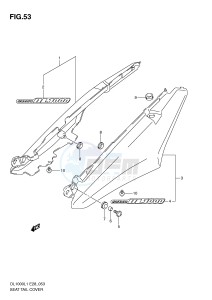 DL1000 (E28) V-Strom drawing SEAT TAIL COVER