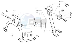 Beverly 250 RST drawing Central stand