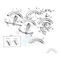 A1 250 SAMURAI drawing FENDERS