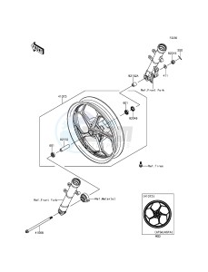 NINJA_250SL BX250AFF XX (EU ME A(FRICA) drawing Front Hub