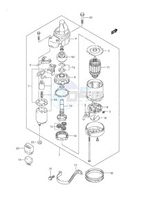 DF 9.9 drawing Starting Motor