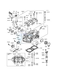 W800 EJ800AGS GB XX (EU ME A(FRICA) drawing Cylinder Head