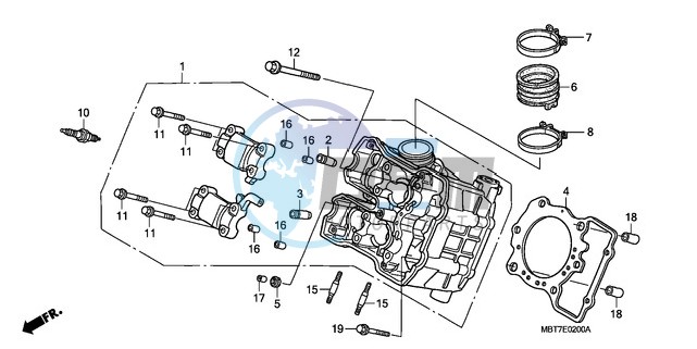 FRONT CYLINDER HEAD