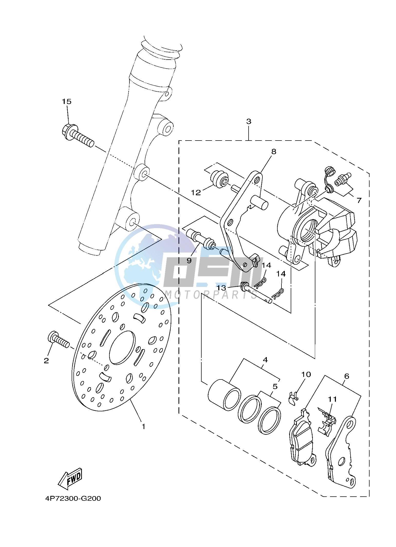 FRONT BRAKE CALIPER