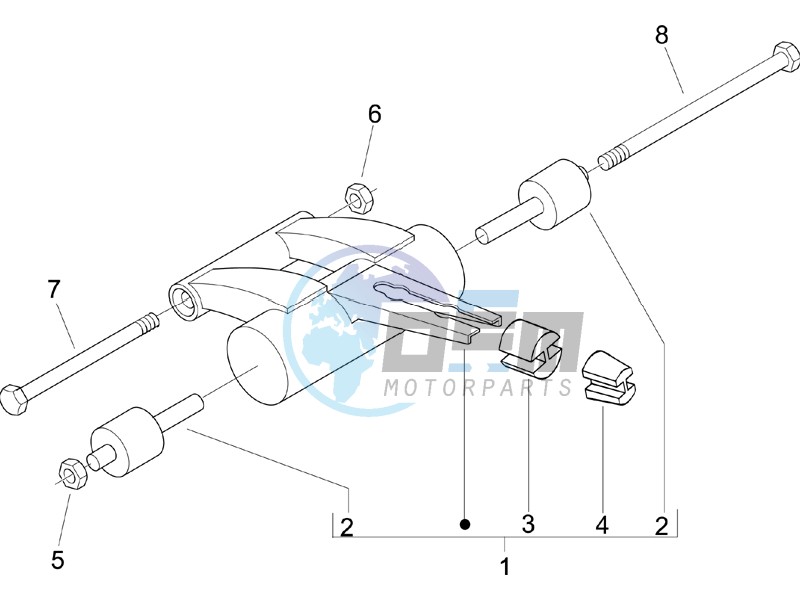 Swinging arm