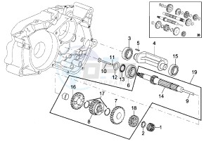 RS 50 drawing Main shaft 5 speed