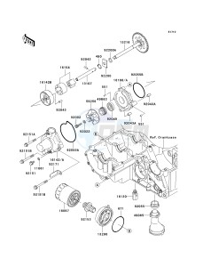 ZR 750 L [Z750 AU] (L7F-L8F) L8F drawing OIL PUMP