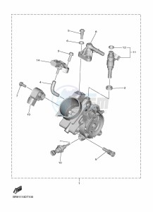 YZ450F (B2WD) drawing INTAKE 2