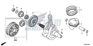 CBR300RAF CBR300RA Europe Direct - (ED) drawing CRANKSHAFT/PISTON