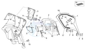 Scarabeo 250 Light e3 drawing Front body III