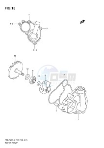 RM-Z450 (E3) drawing WATER PUMP