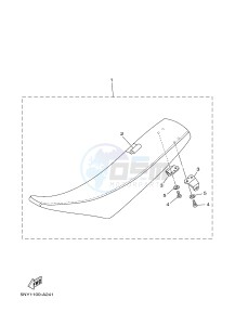 YZ125 (1SR9 1SRA 1SRB 1SRC 1SRC) drawing SEAT