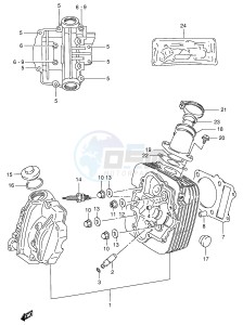 LT-F300 (E24) drawing CYLINDER HEAD