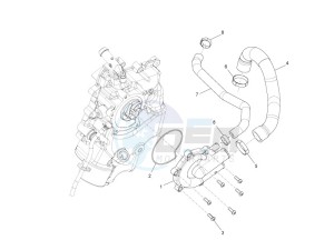 Beverly 500 Tourer (USA) USA drawing Cooler pump