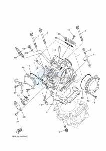 YFM700R (BMD7) drawing CYLINDER HEAD