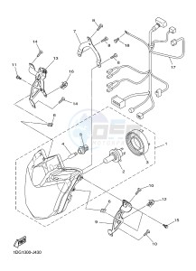 XJ6FA 600 DIVERSION F (ABS) (1DG7 1DG8) drawing HEADLIGHT