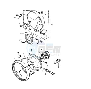 XV VIRAGO 11000 drawing HEADLIGHT