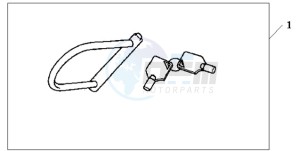 CBF600NA9 Europe Direct - (ED / ABS 25K) drawing U-LOCK (TYPE M)