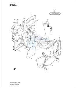 VL800 drawing FRAME COVER (VL800CL1 E2)