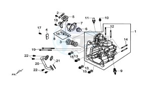 MAXSYM 600 I ABS EXECUTIVE (LX60A3-EU) (E4) (L7-M0) drawing CYLINDER COMP.