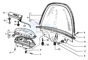 Hexagon 250 GT (578477) 578477 drawing Windscreen