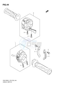 GSX-R600 (E3) drawing HANDLE SWITCH