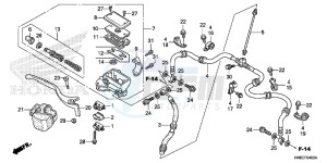 TRX680FAF TRX680 Europe Direct - (ED) drawing FR. BRAKE MASTER CYLINDER