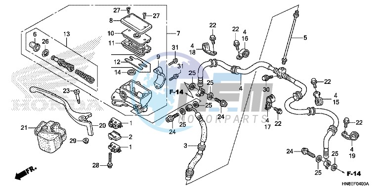 FR. BRAKE MASTER CYLINDER