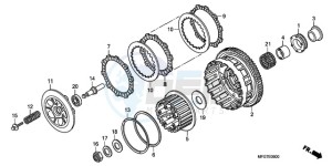 CB600F39 Spain - (SP / ST) drawing CLUTCH