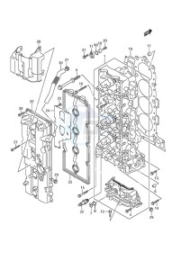 DF 175 drawing Cylinder Head