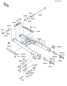 KX 80 E [KX80] (E2-E3) [KX80] drawing SWING ARM -- 85 KX80-E3- -