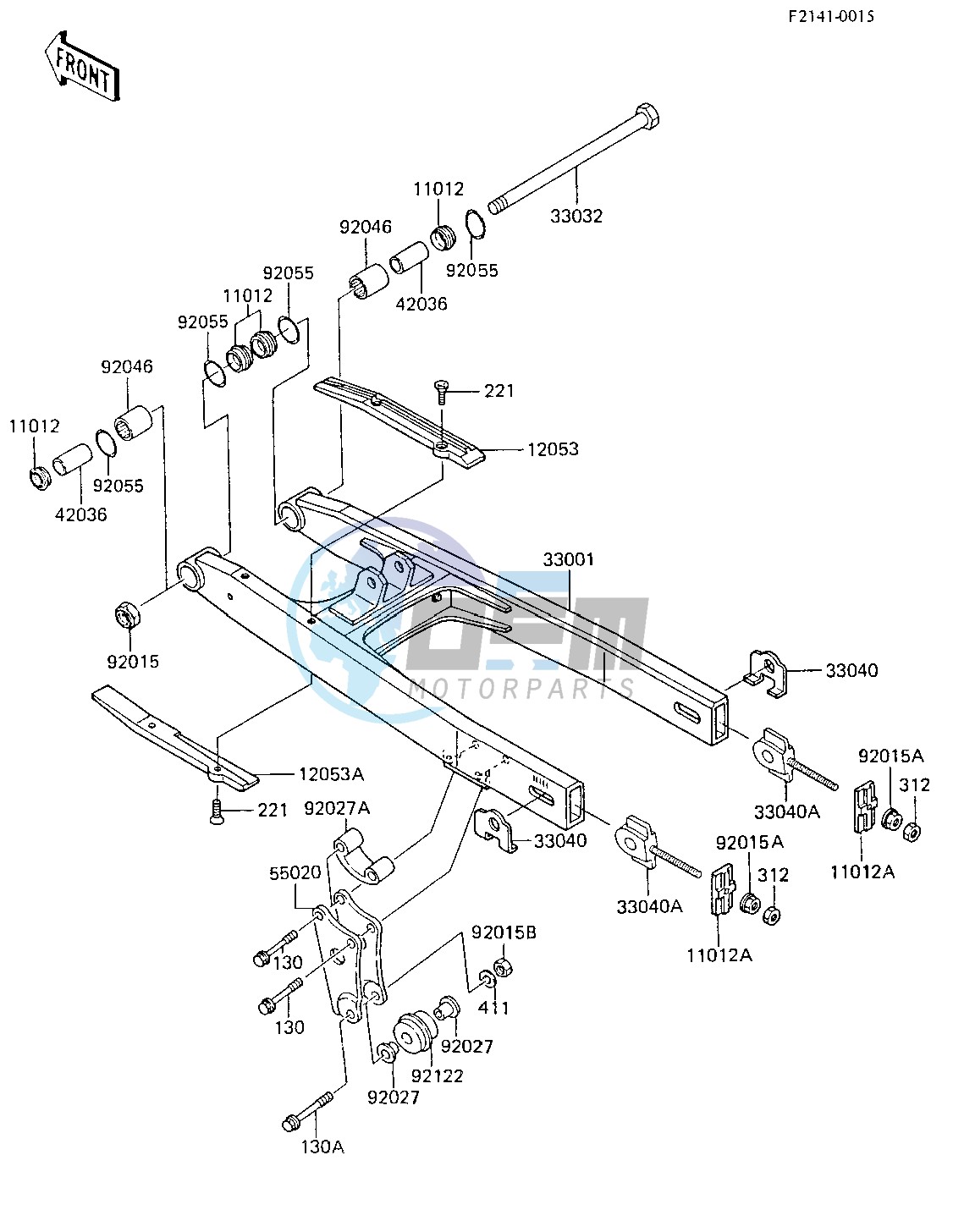 SWING ARM -- 85 KX80-E3- -