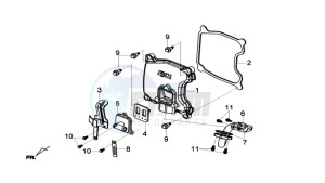 MAXSYM 600I drawing CYLINDER HEAD COVER