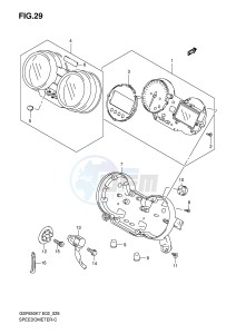 GSF650 (E2) Bandit drawing SPEEDOMETER (GSF650SK7 SK8 SUK7 SUK8)