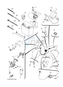 MW125A TRICITY 125 ABS (2CM2 2CMC) drawing ELECTRICAL 1