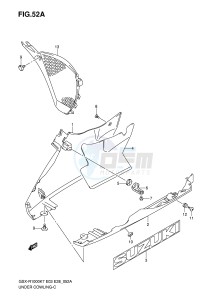 GSX-R1000 (E3-E28) drawing UNDER COWLING (MODEL K8)