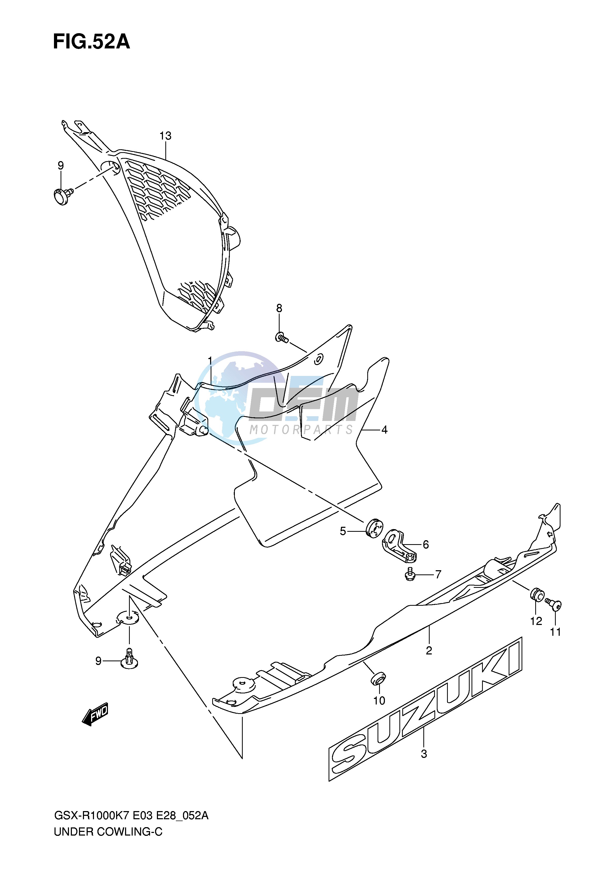 UNDER COWLING (MODEL K8)