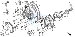 CB900F HORNET 900 drawing RIGHT CRANKCASE COVER