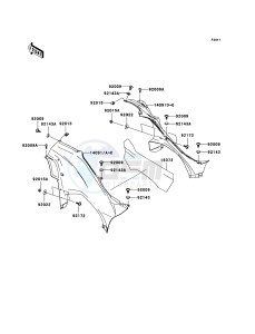 KVF750_4X4 KVF750D9F EU GB drawing Side Covers